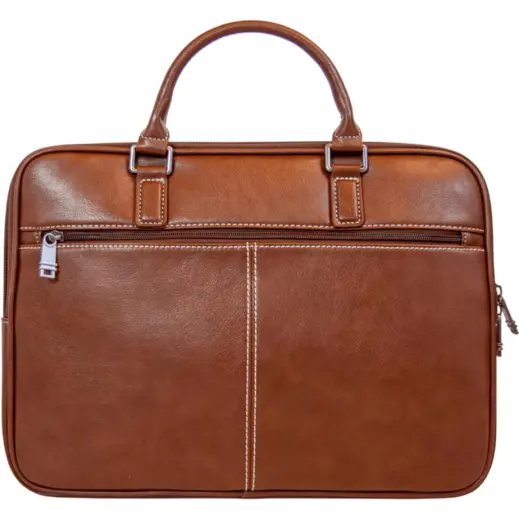 Vegan Leather Slim Computer Bag Display